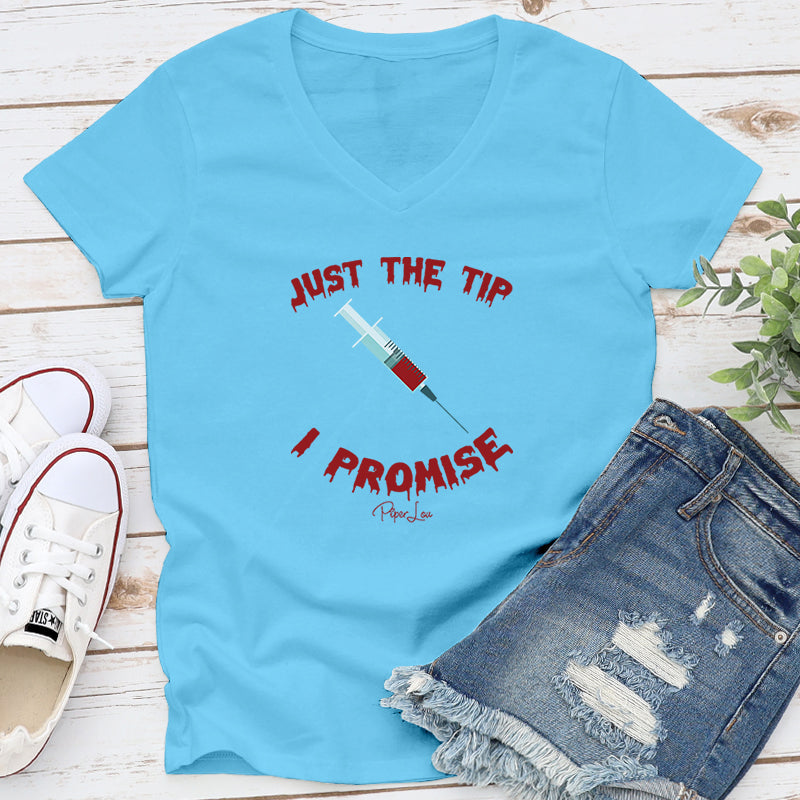 Spooky Sale | Just The Tip I Promise Needle Graphic Tee