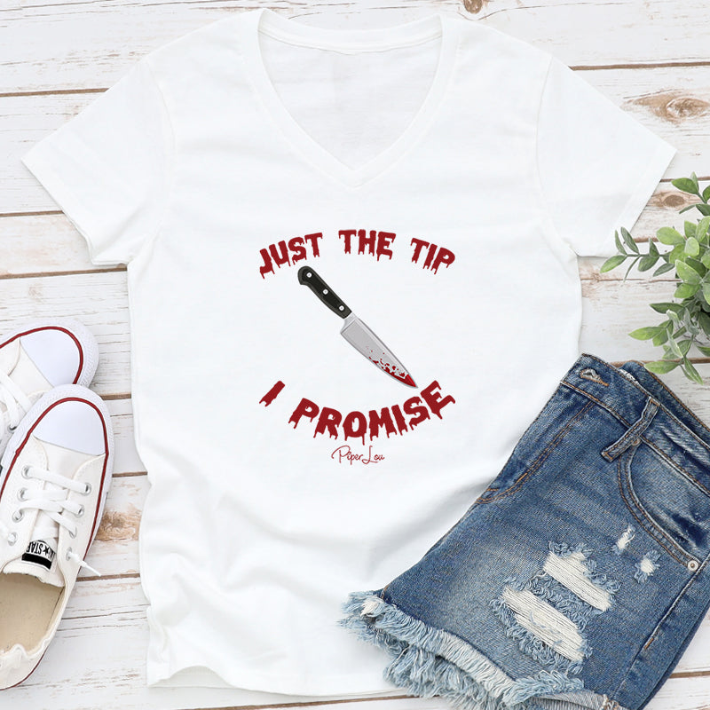 Spooky Sale | Just The Tip I Promise Knife Graphic Tee