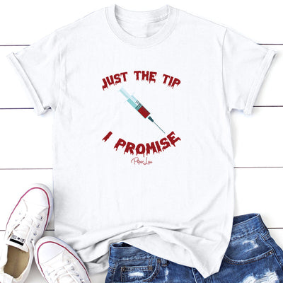 Spooky Sale | Just The Tip I Promise Needle Graphic Tee