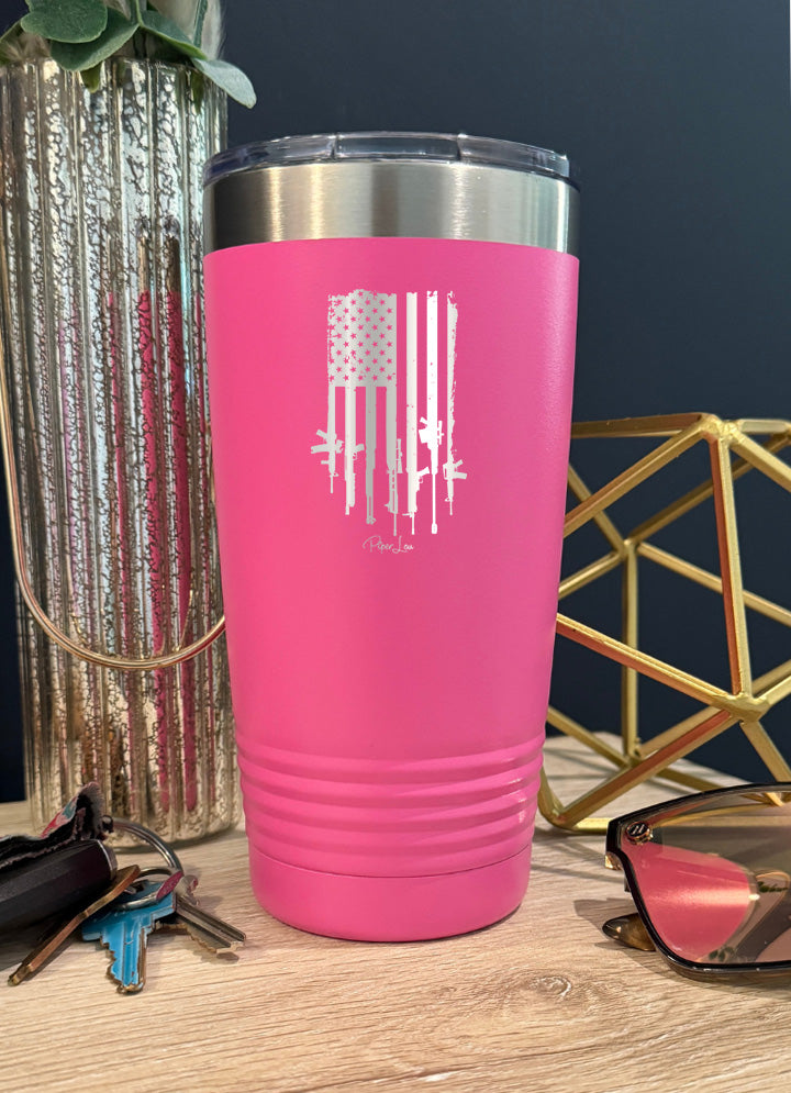 USA Gun Flag Old School Tumbler