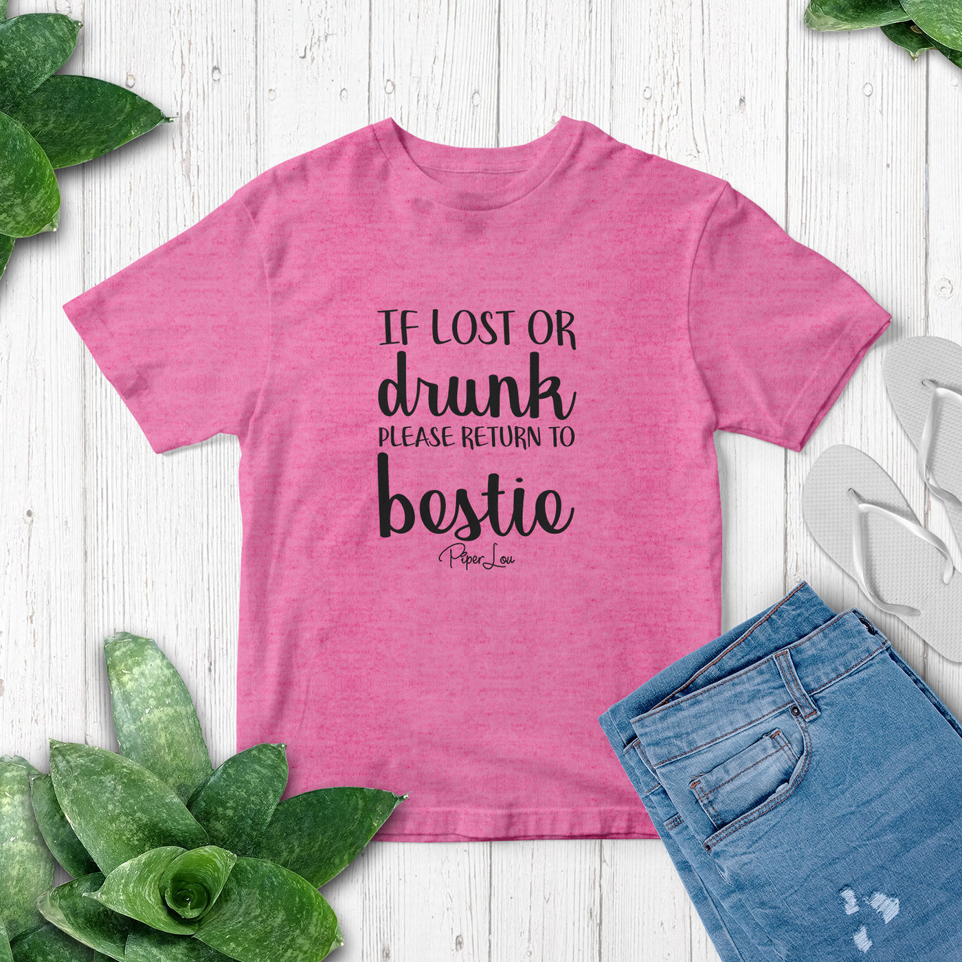 Clearance | If Lost Or Drunk Return To Bestie Softstyle Tee