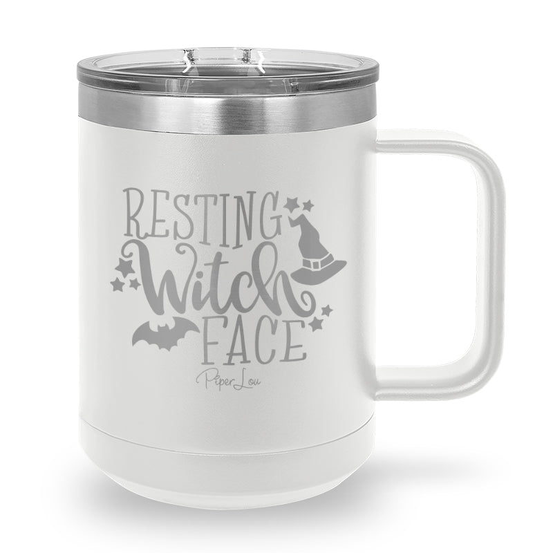 Spooky Sale | Resting Witch Face 15oz Coffee Mug Tumbler