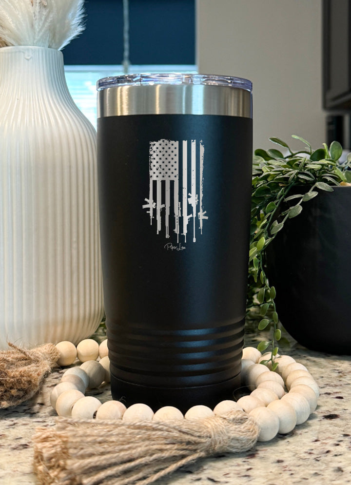 USA Gun Flag Old School Tumbler