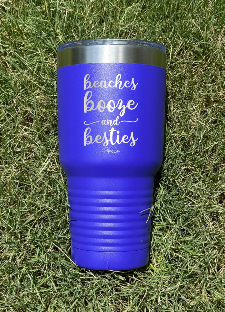 Clearance | Beaches Booze and Besties Old School Tumbler