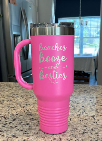 Beaches Booze And Besties 40oz Tumbler