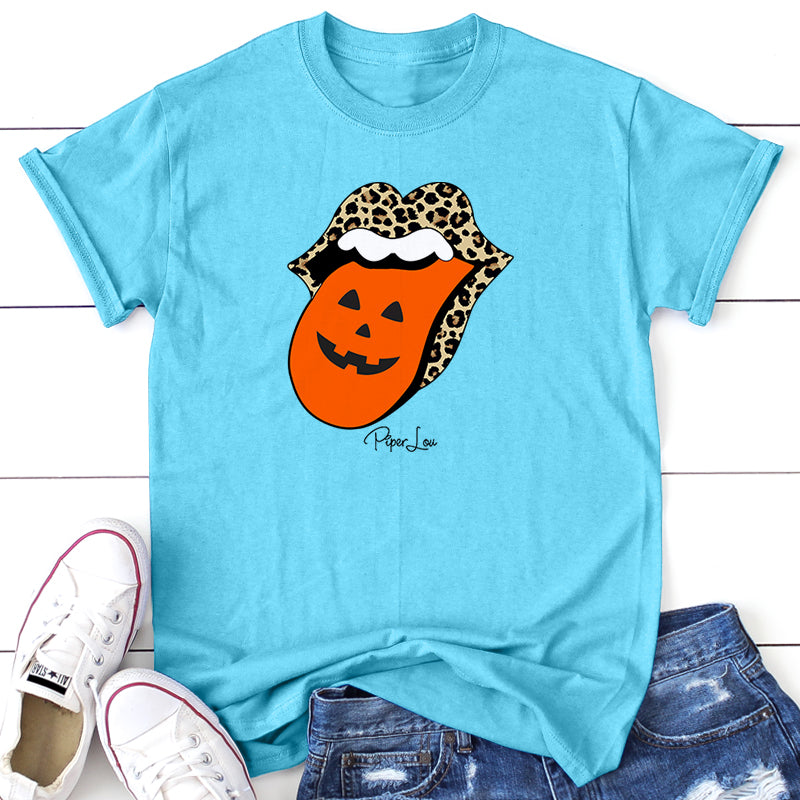 Spooky Sale | Leopard Halloween Tongue Graphic Tee