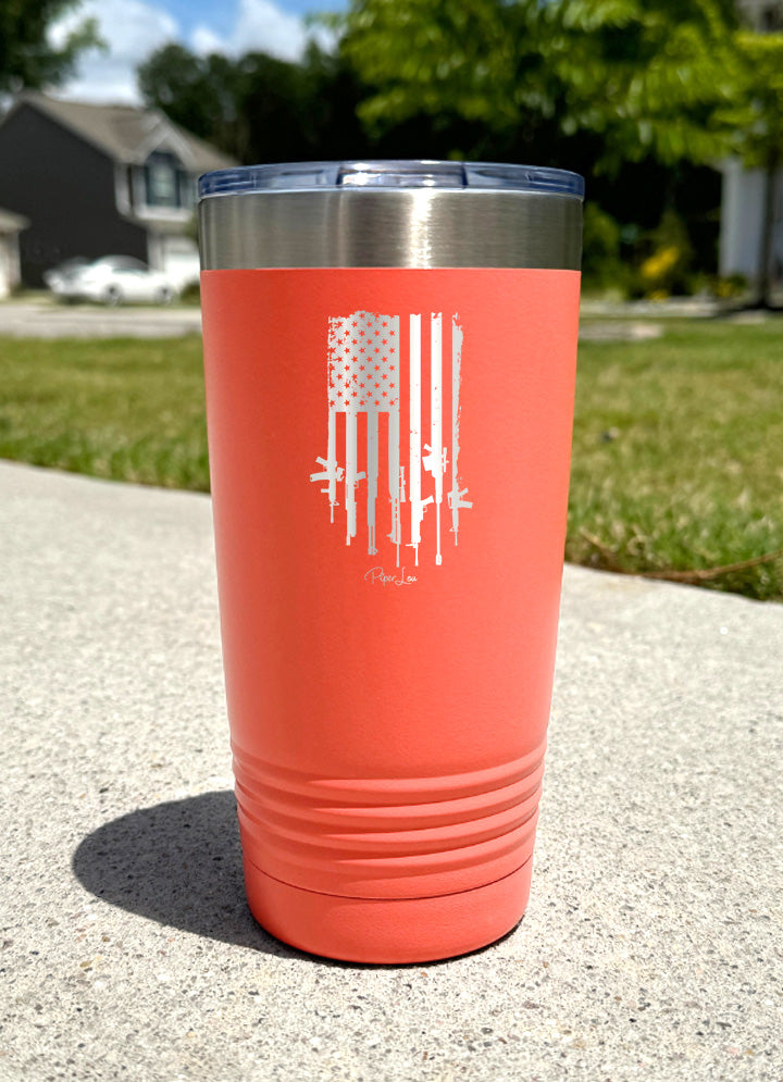 USA Gun Flag Old School Tumbler