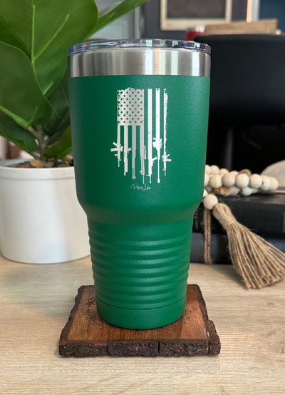 USA Gun Flag Old School Tumbler