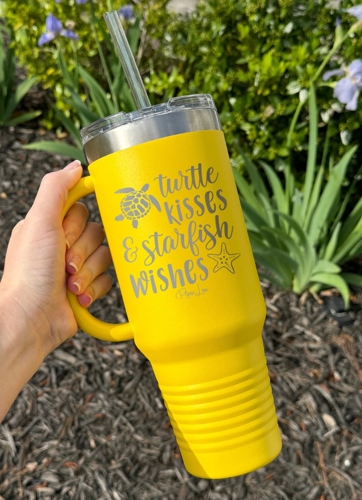 Turtle Kisses And Starfish Wishes 40oz Tumbler