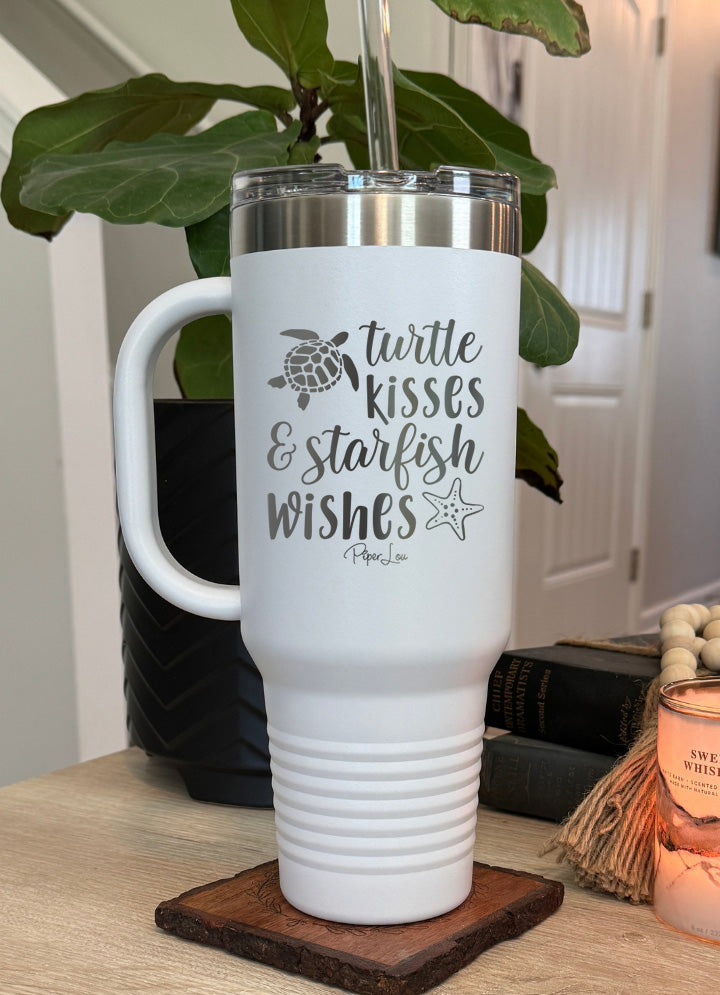 Turtle Kisses And Starfish Wishes 40oz Tumbler