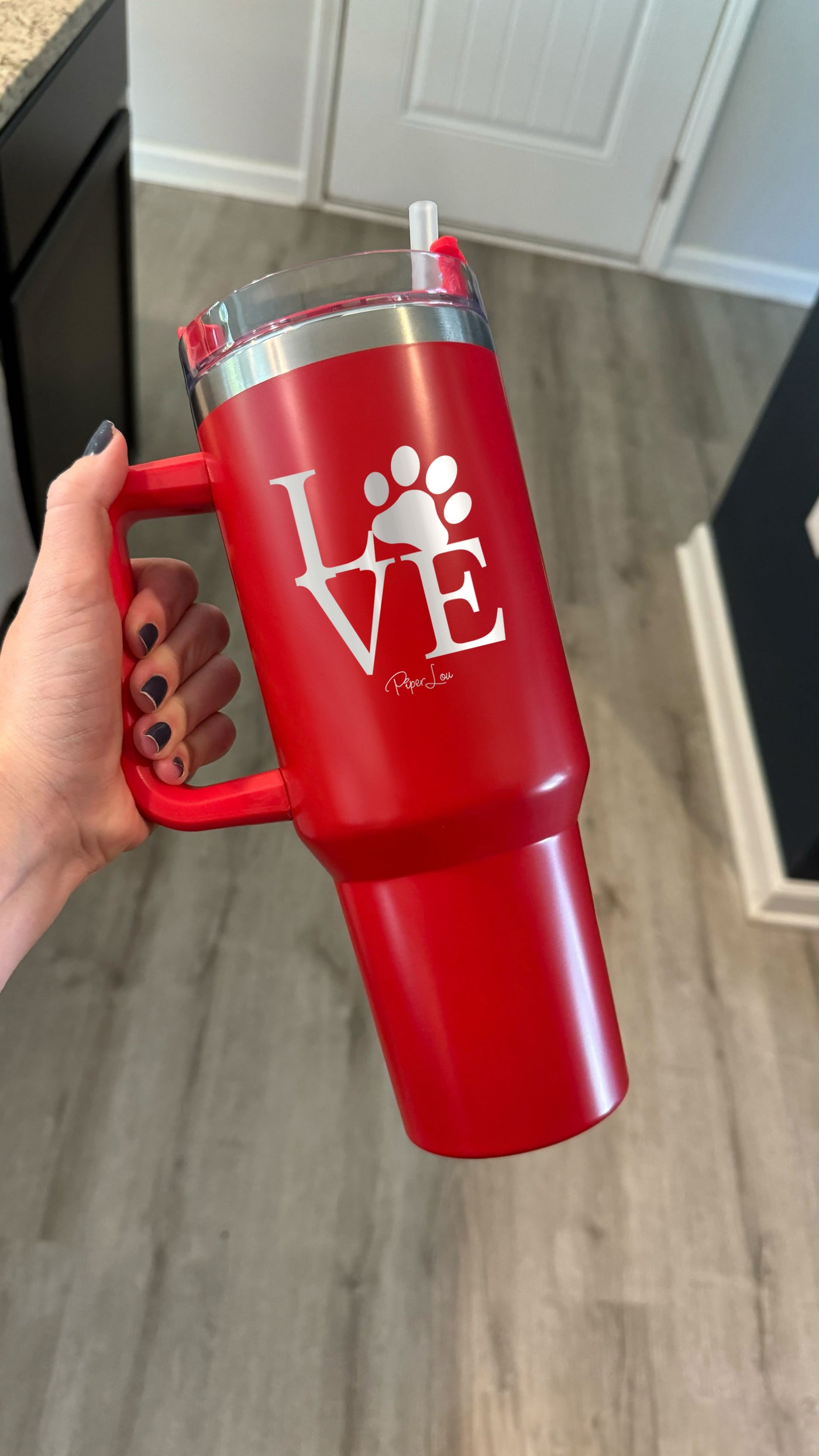 Love Paw Print 40oz Tumbler