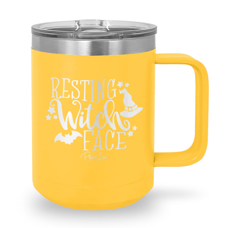 Spooky Sale | Resting Witch Face 15oz Coffee Mug Tumbler