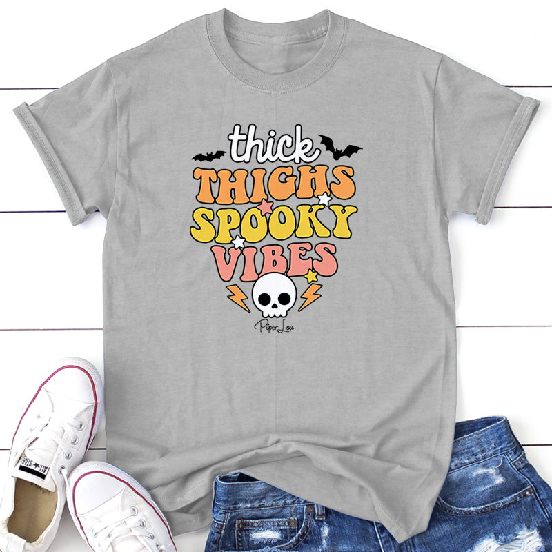 Spooky Sale | Thick Thighs Spooky Vibes Graphic Tee