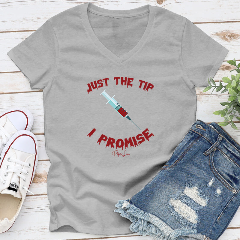 Spooky Sale | Just The Tip I Promise Needle Graphic Tee