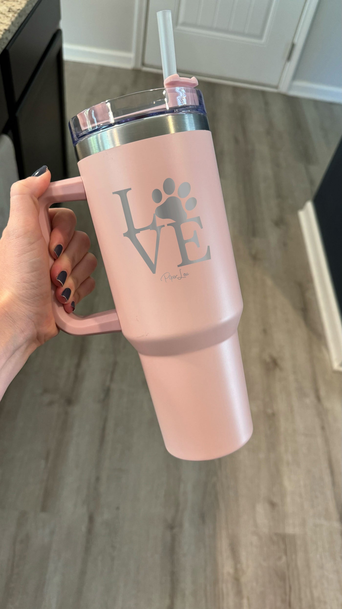 Love Paw Print 40oz Tumbler