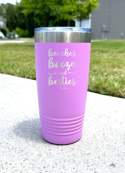 Clearance | Beaches Booze and Besties Old School Tumbler