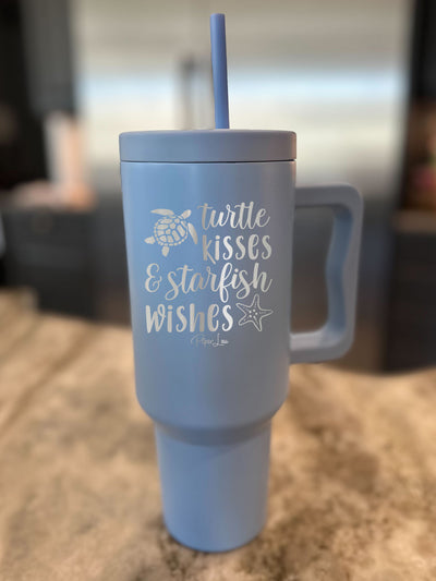 Turtle Kisses And Starfish Wishes 40oz Tumbler