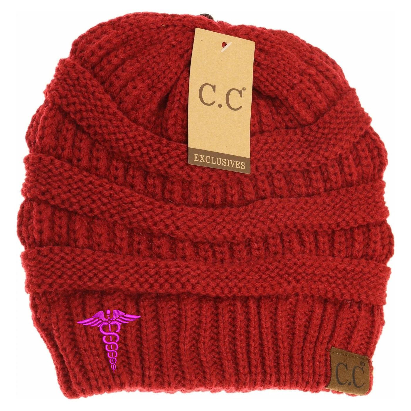 New Medical Symbol C.C. Thick Knit Soft Beanie