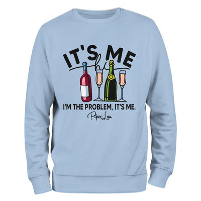 2023 Christmas Collection | Its Me Hi, I'm The Problem Its Me Wine Champagne Crewneck