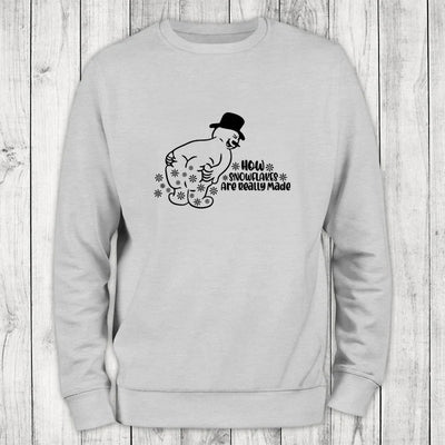 How Snowflakes Are Made Crewneck Sweatshirt