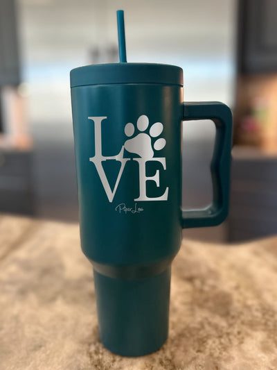 LOVE Paw Print 40oz Tumbler