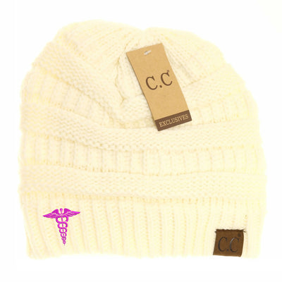 New Medical Symbol C.C. Thick Knit Soft Beanie