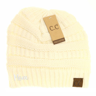 New Mom C.C Thick Knit Soft Beanie