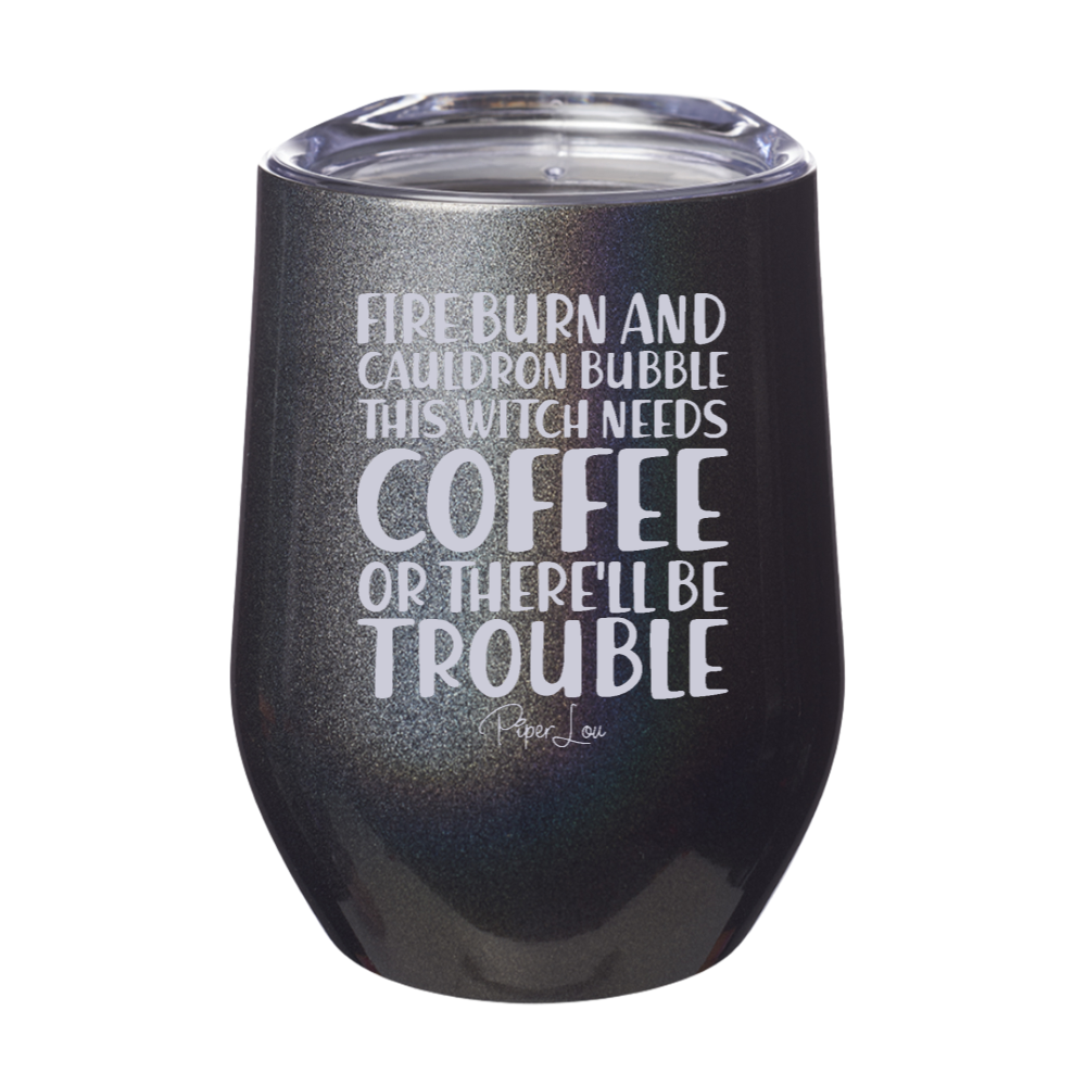 Spooky Sale | Fire Burn And Cauldron Bubble Laser Etched Tumbler