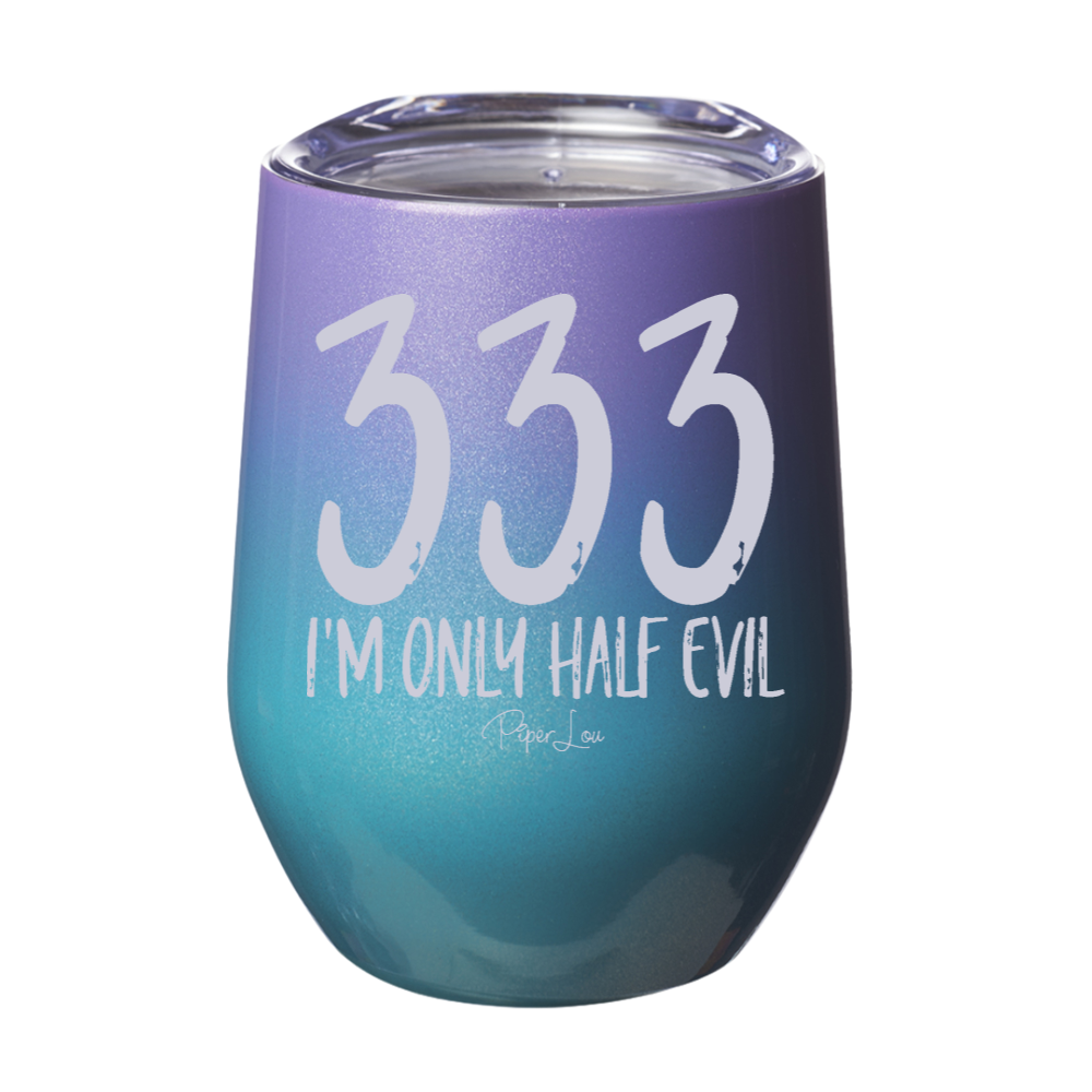 Spooky Sale | I'm Only Half Evil Laser Etched Tumbler