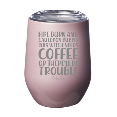 Spooky Sale | Fire Burn And Cauldron Bubble Laser Etched Tumbler