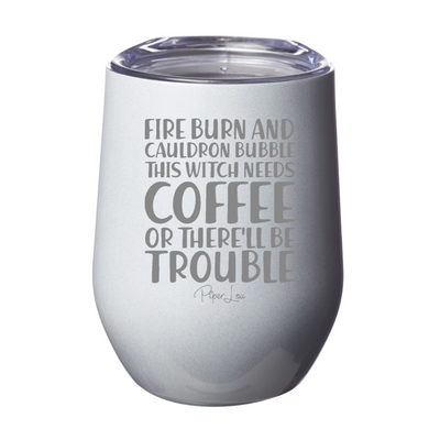 Spooky Sale | Fire Burn And Cauldron Bubble Laser Etched Tumbler