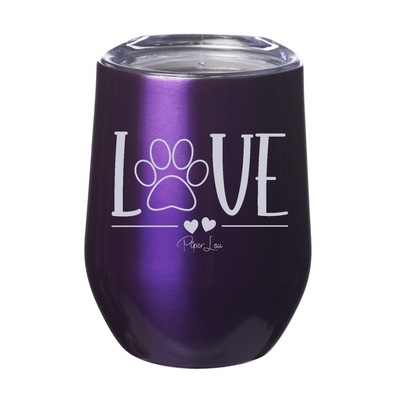 Clearance | Love Paw Print Laser Etched Tumbler