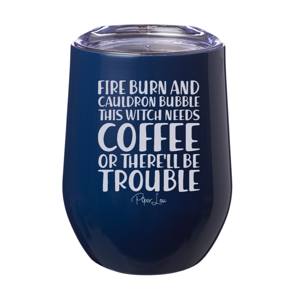 Spooky Sale | Fire Burn And Cauldron Bubble Laser Etched Tumbler