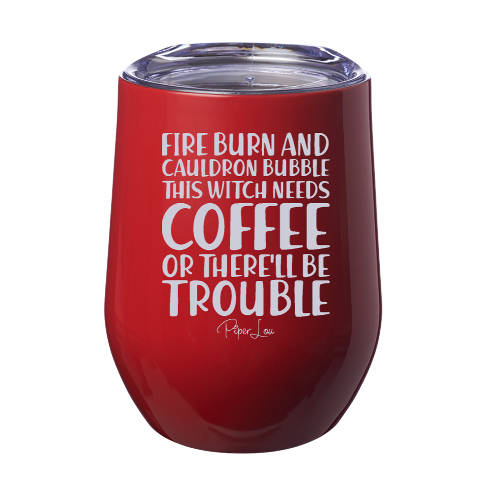 Spooky Sale | Fire Burn And Cauldron Bubble Laser Etched Tumbler