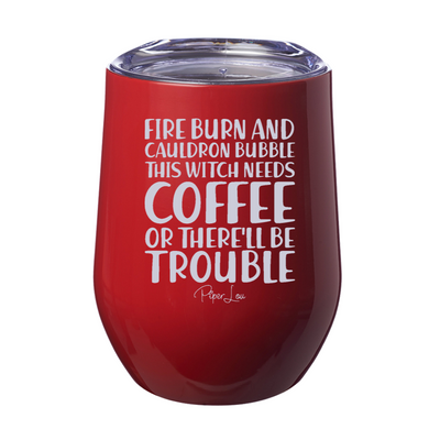 Spooky Sale | Fire Burn And Cauldron Bubble Laser Etched Tumbler