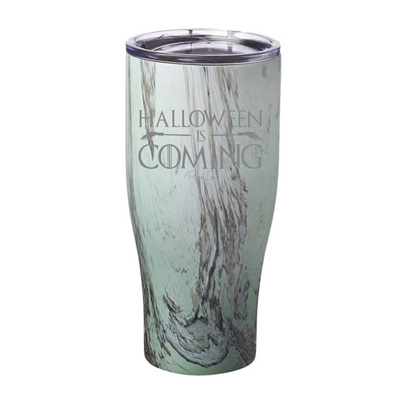 Spooky Sale | Halloween Is Coming Laser Etched Tumbler