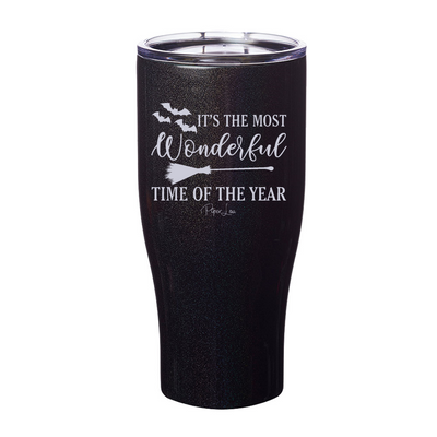 Spooky Sale | It's The Most Wonderful Time Halloween Laser Etched Tumbler