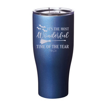 Spooky Sale | It's The Most Wonderful Time Halloween Laser Etched Tumbler