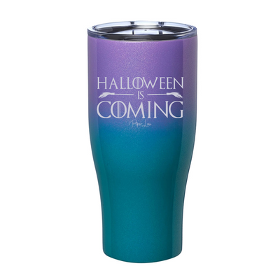 Spooky Sale | Halloween Is Coming Laser Etched Tumbler