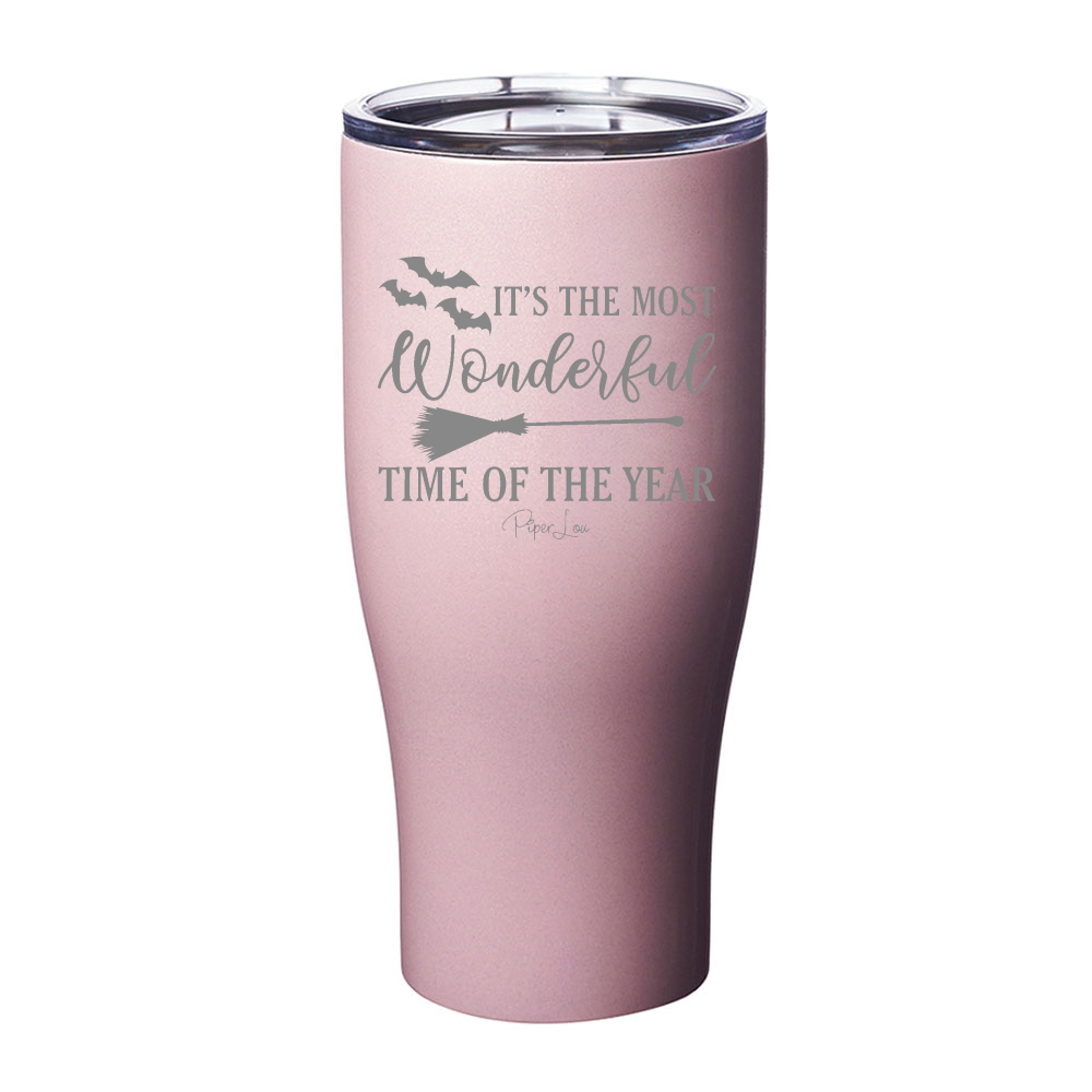 Spooky Sale | It's The Most Wonderful Time Halloween Laser Etched Tumbler