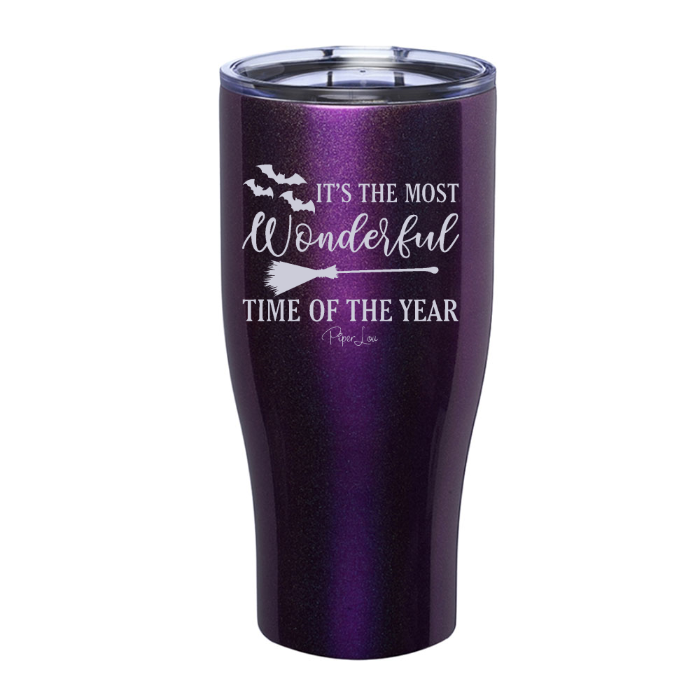 Spooky Sale | It's The Most Wonderful Time Halloween Laser Etched Tumbler