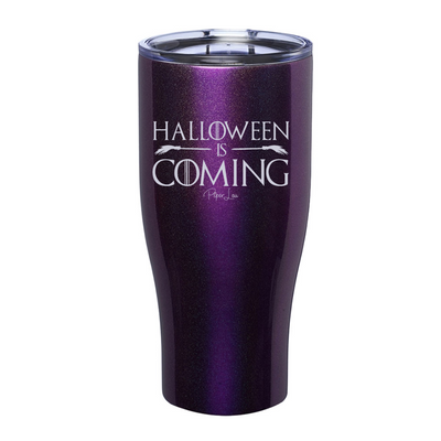 Spooky Sale | Halloween Is Coming Laser Etched Tumbler