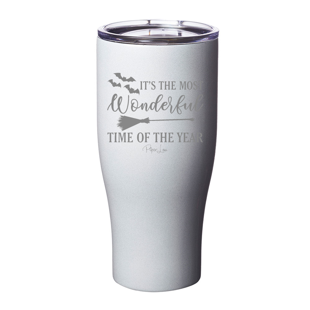 Spooky Sale | It's The Most Wonderful Time Halloween Laser Etched Tumbler