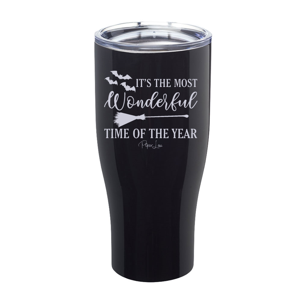 Spooky Sale | It's The Most Wonderful Time Halloween Laser Etched Tumbler