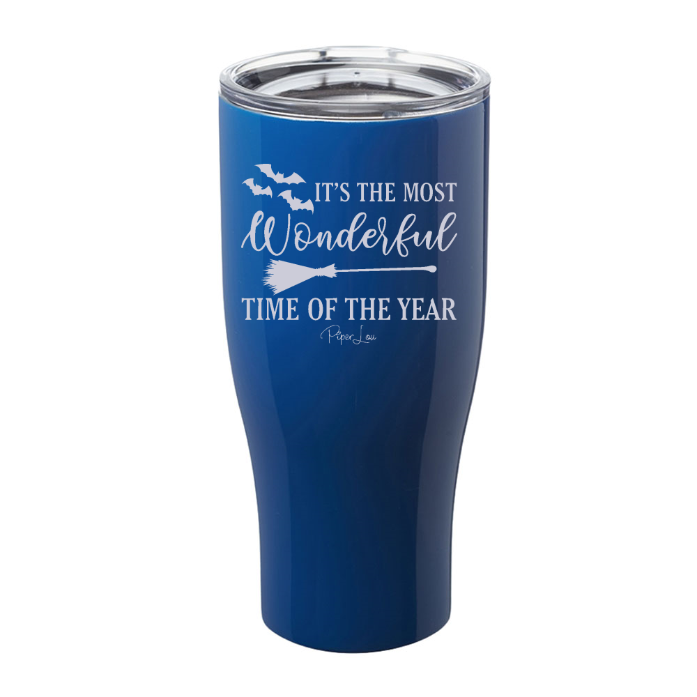 Spooky Sale | It's The Most Wonderful Time Halloween Laser Etched Tumbler