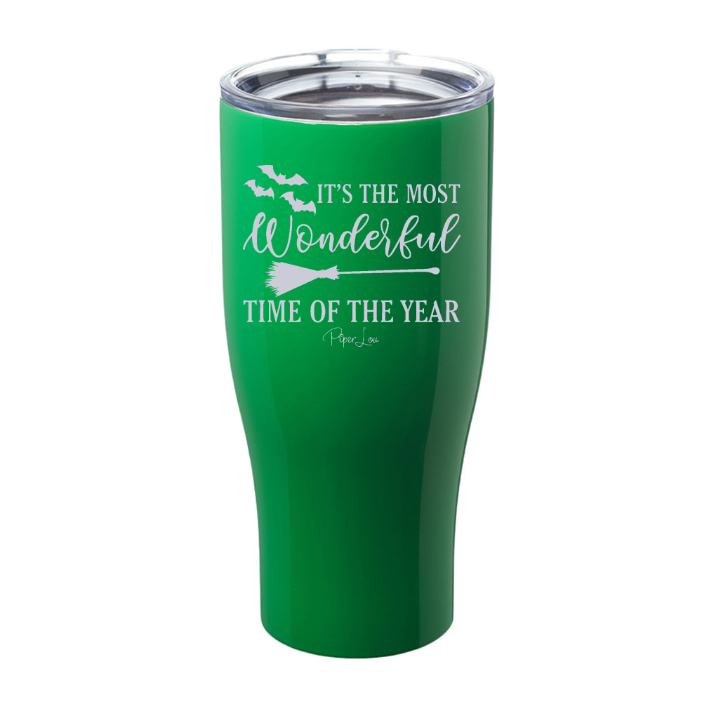 Spooky Sale | It's The Most Wonderful Time Halloween Laser Etched Tumbler