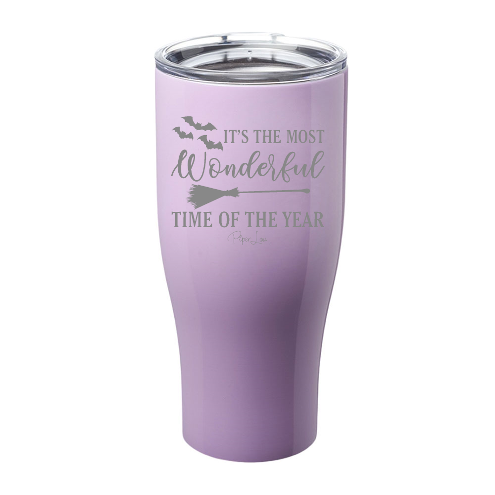 Spooky Sale | It's The Most Wonderful Time Halloween Laser Etched Tumbler