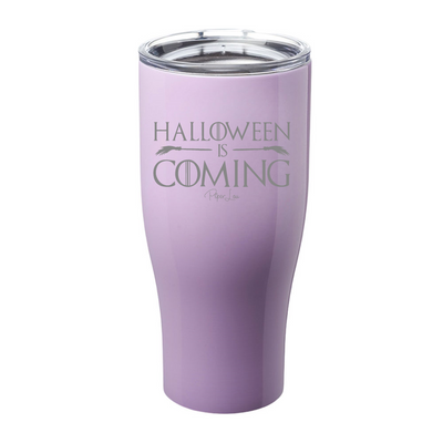 Spooky Sale | Halloween Is Coming Laser Etched Tumbler