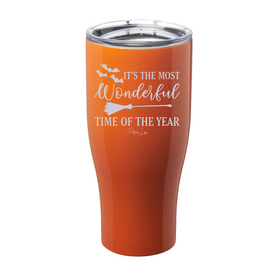 Spooky Sale | It's The Most Wonderful Time Halloween Laser Etched Tumbler