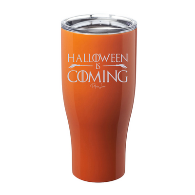 Spooky Sale | Halloween Is Coming Laser Etched Tumbler